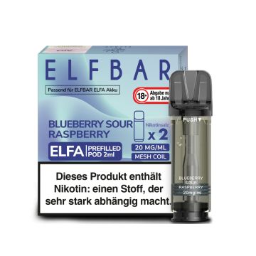 ELFA Pod Blueberry Sour Raspberry 20mg