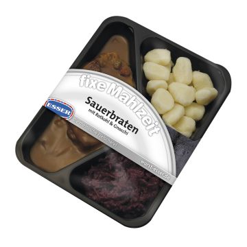Sauerbraten mit Rotkohl & Gnocci