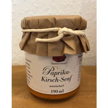 Gourmet Berner Paprika-Kirsch Senf Mittelscharf