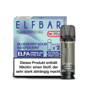 ELFA Pod Blueberry Sour Raspberry 20mg