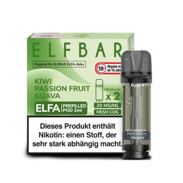 ELFA Pod Kiwi Passionfruit Guava 20mg