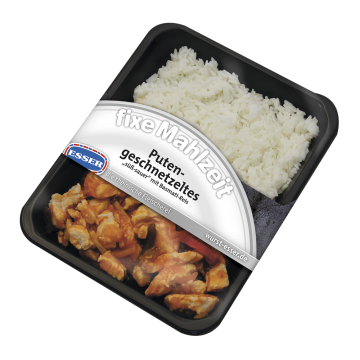 Putengeschnetzeltes "süß-sauer" mit Basmati Reis