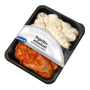 Paprikaschnitzel mit Rahmkartoffeln