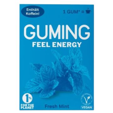 Guming Fresh Mint Energy Kaugummi mit Koffein und Vitaminen