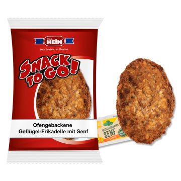 Ofengebackene Geflügel-Frikadelle mit Senf