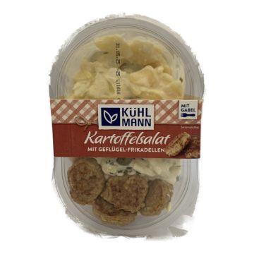 Kartoffelsalat mit Geflügelfrikadellen