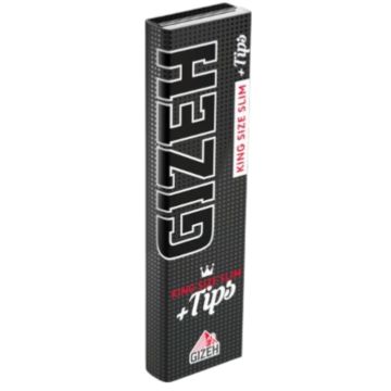 GIZEH Black King Size Slim + Tip