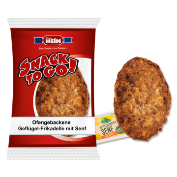 Ofengebackene Geflügel-Frikadelle mit Senf