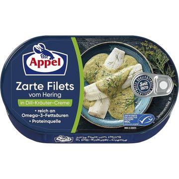 Appel Zarte Filets vom Hering in Dill-Kräuter-Creme