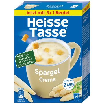 Heisse Tasse Spargel Creme
