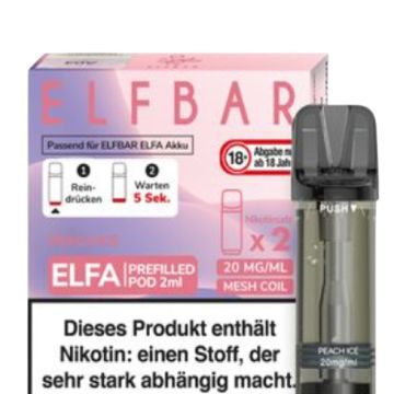 Elfbar Elfa Pod Peach Ice 20 mg/ml