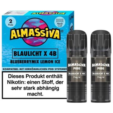 Al Massiva Pod Blaulicht x4B 17mg/ml - Blueberrymix Lemon Ice