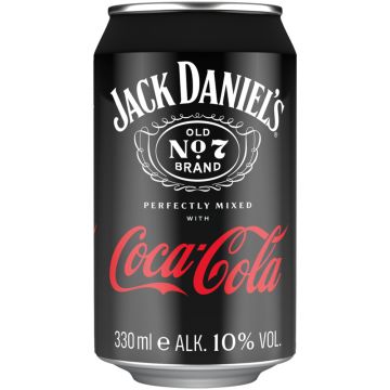 Jack Daniel's & Cola 10% Jack Daniels Whiskey