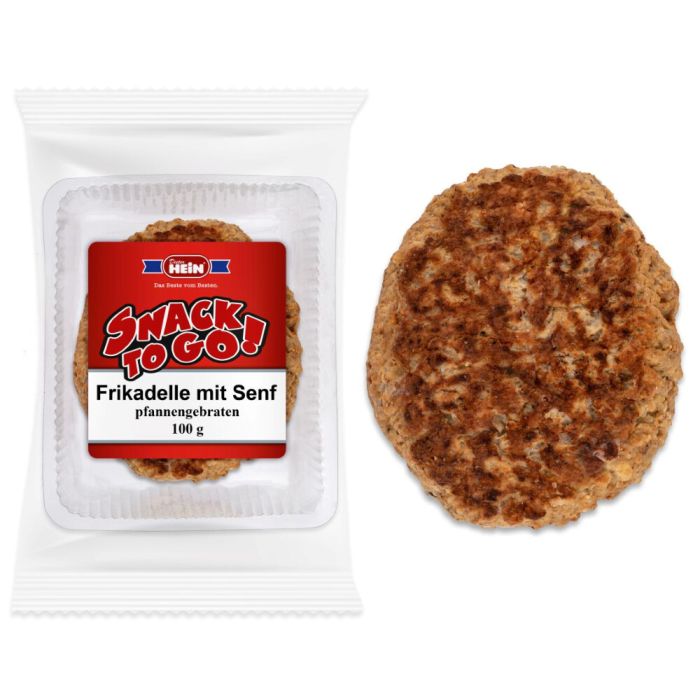 Pfannen-Frikadelle mit Senf Pfannen-Frikadelle mit Senf