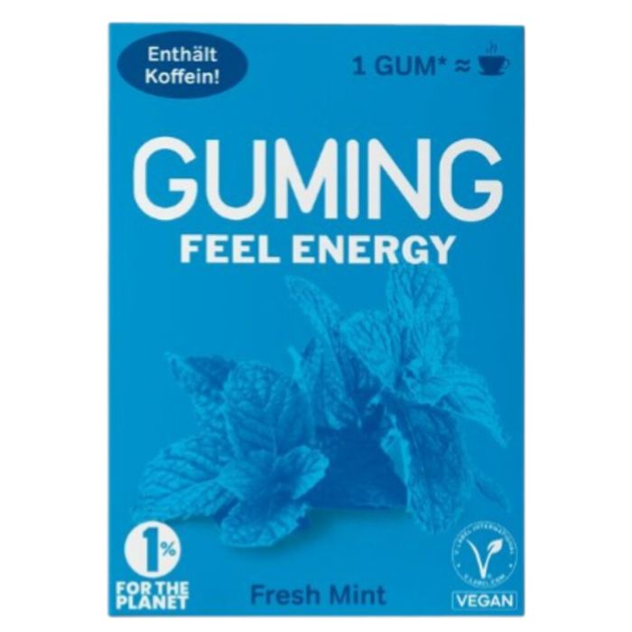 Guming Fresh Mint Energy Kaugummi mit Koffein und Vitaminen