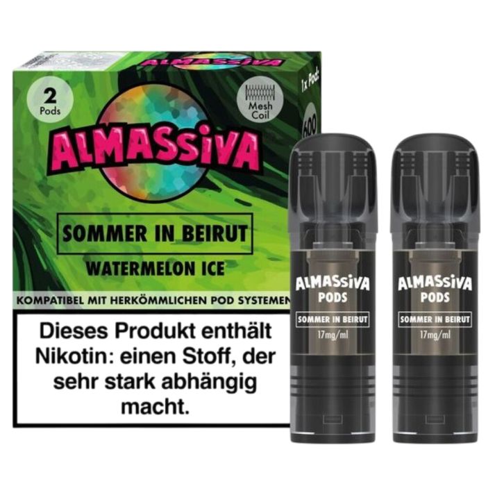 Al Massiva Pod Sommer in Beirut 17mg/ml - Watermelon Ice Al Massiva Pod Sommer in Beirut 17mg/ml - Watermelon Ice