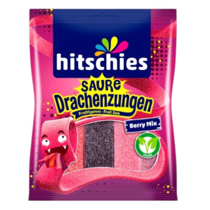 Hitschler hitschies Saure Drachenzungen Berry Mix Fruchtgummi, vegan