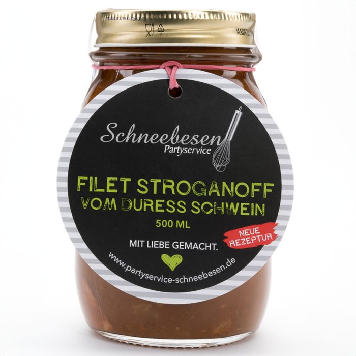 Filet Stroganoff vom Duress Schwein Filet Stroganoff vom Duress Schwein