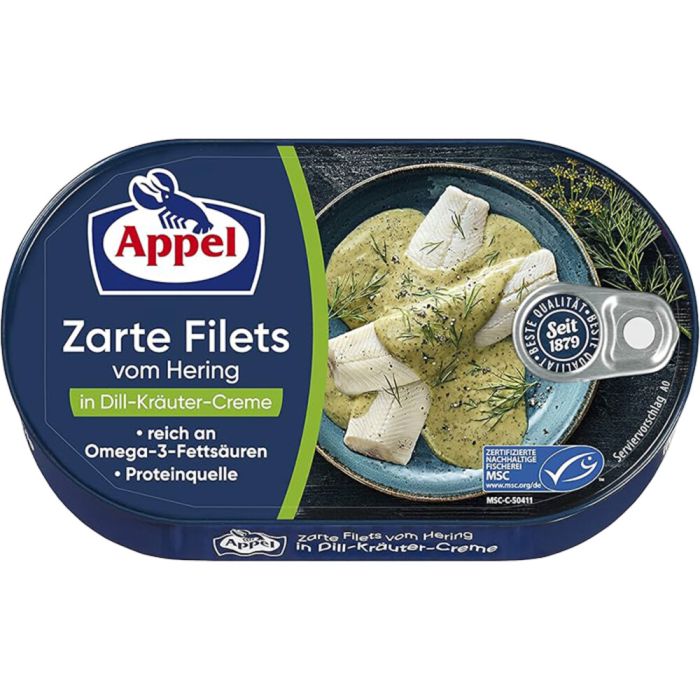 Appel Zarte Filets vom Hering in Dill-Kräuter-Creme