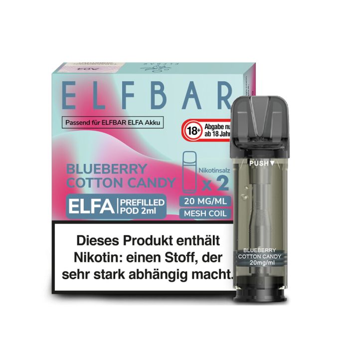 ELFA Pod Blueberry Cotton Candy 20mg ELFA Pod Blueberry Cotton Candy 20mg